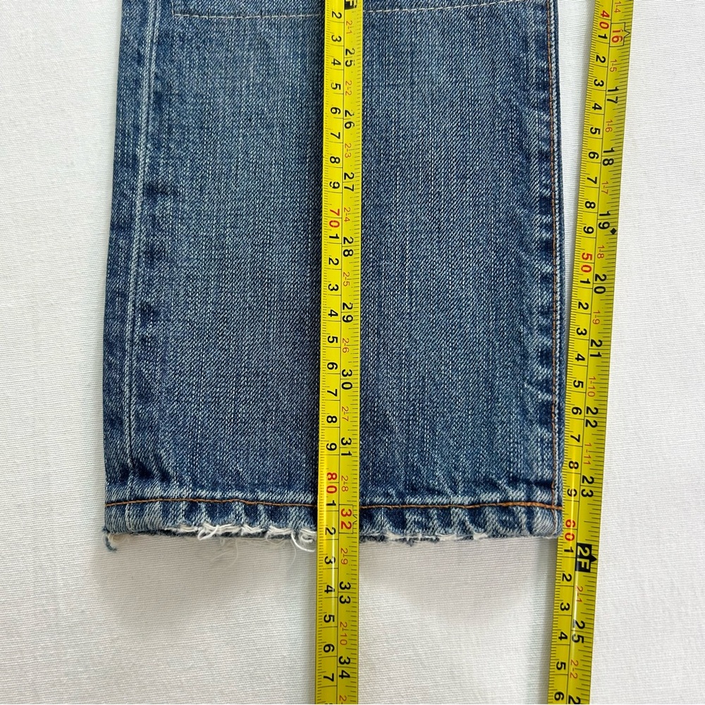 AG Adriano Goldschmied Ex Boyfriend Crop Distressed Jeans Women’s 24 R Mid Rise - Picture 5 of 12